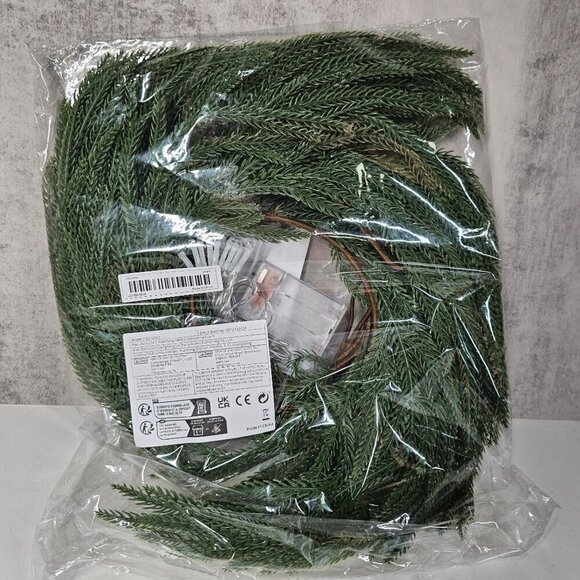 Artificial Greenery Garland With Battery-Powered LED Lights For Indoor Décor 6FT - Picture 5 of 6